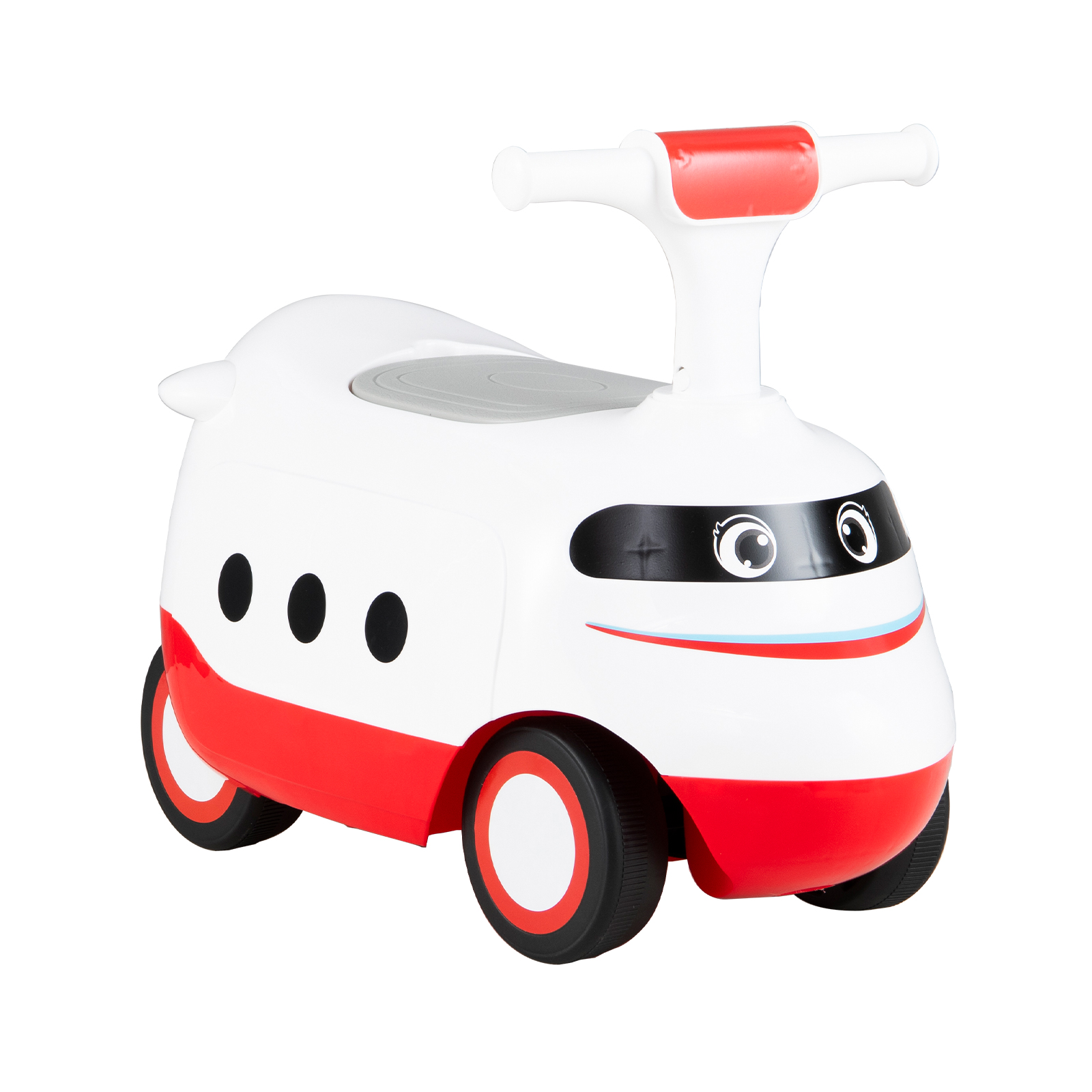 Zabawkowy samochód z klaksonem i schowkiem biały