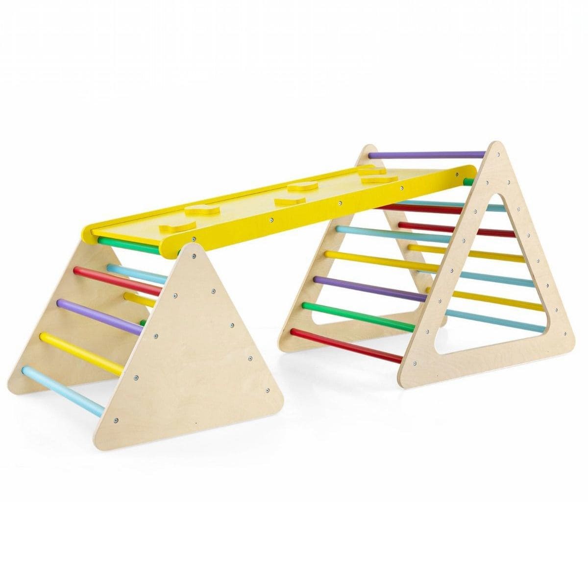 Zestaw drabinek i kładka dla dzieci 3w1 kolorowy