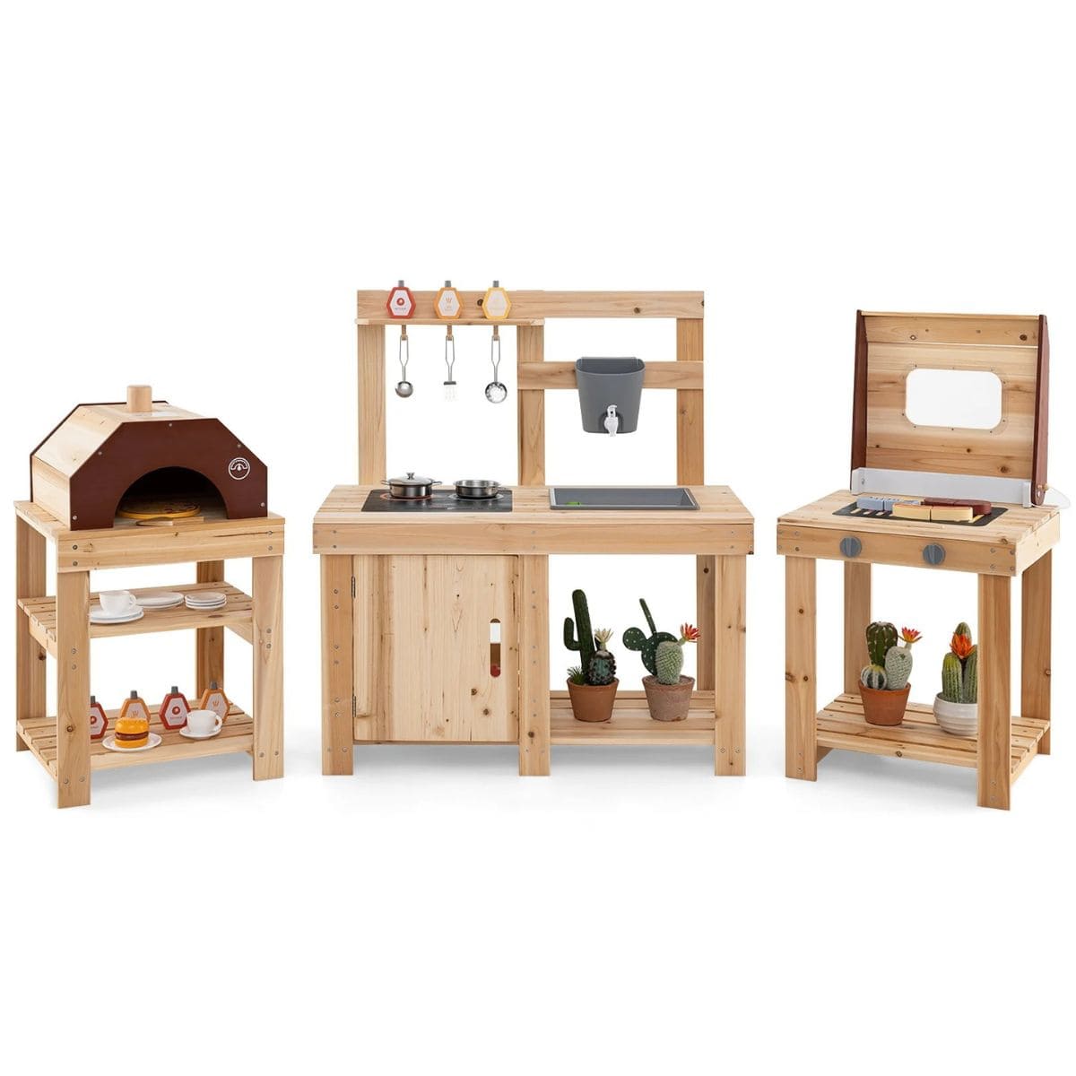 3-częściowa zabawkowa kuchnia ogrodowa