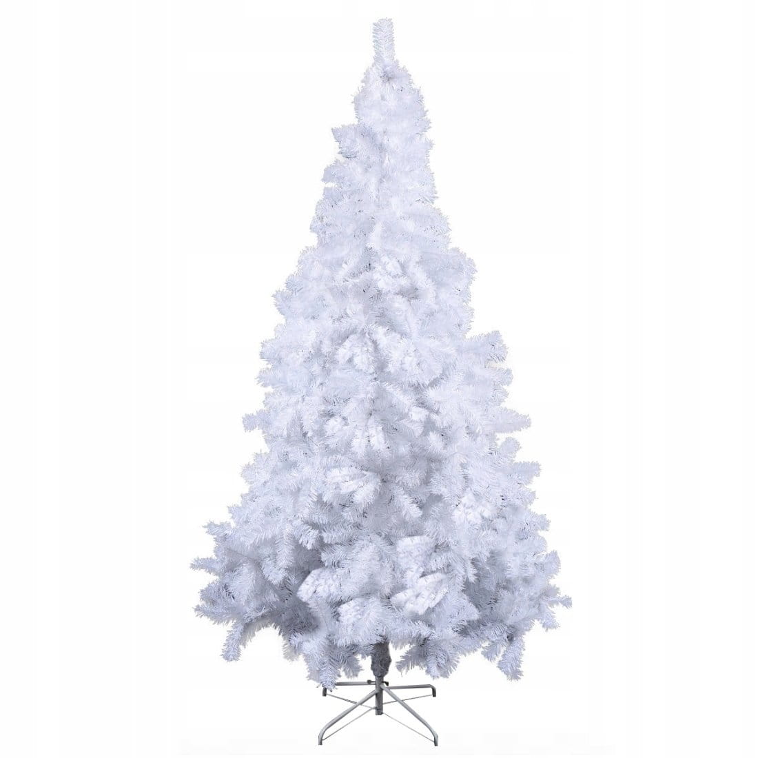 Sztuczna biała choinka ze stojakiem 240cm