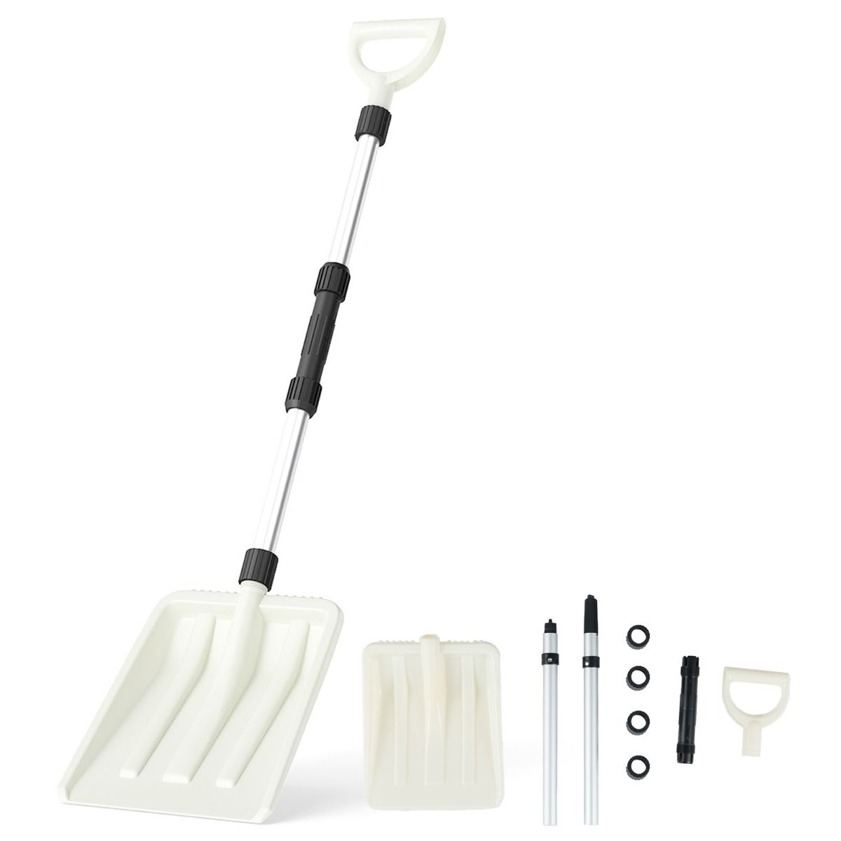 Łopata do śniegu biała