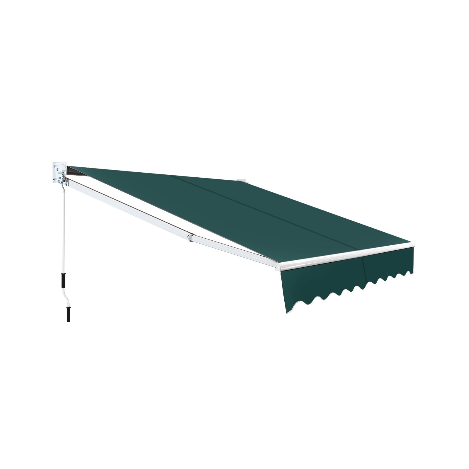 Składana markiza balkonowa zielona 245 x 200 cm