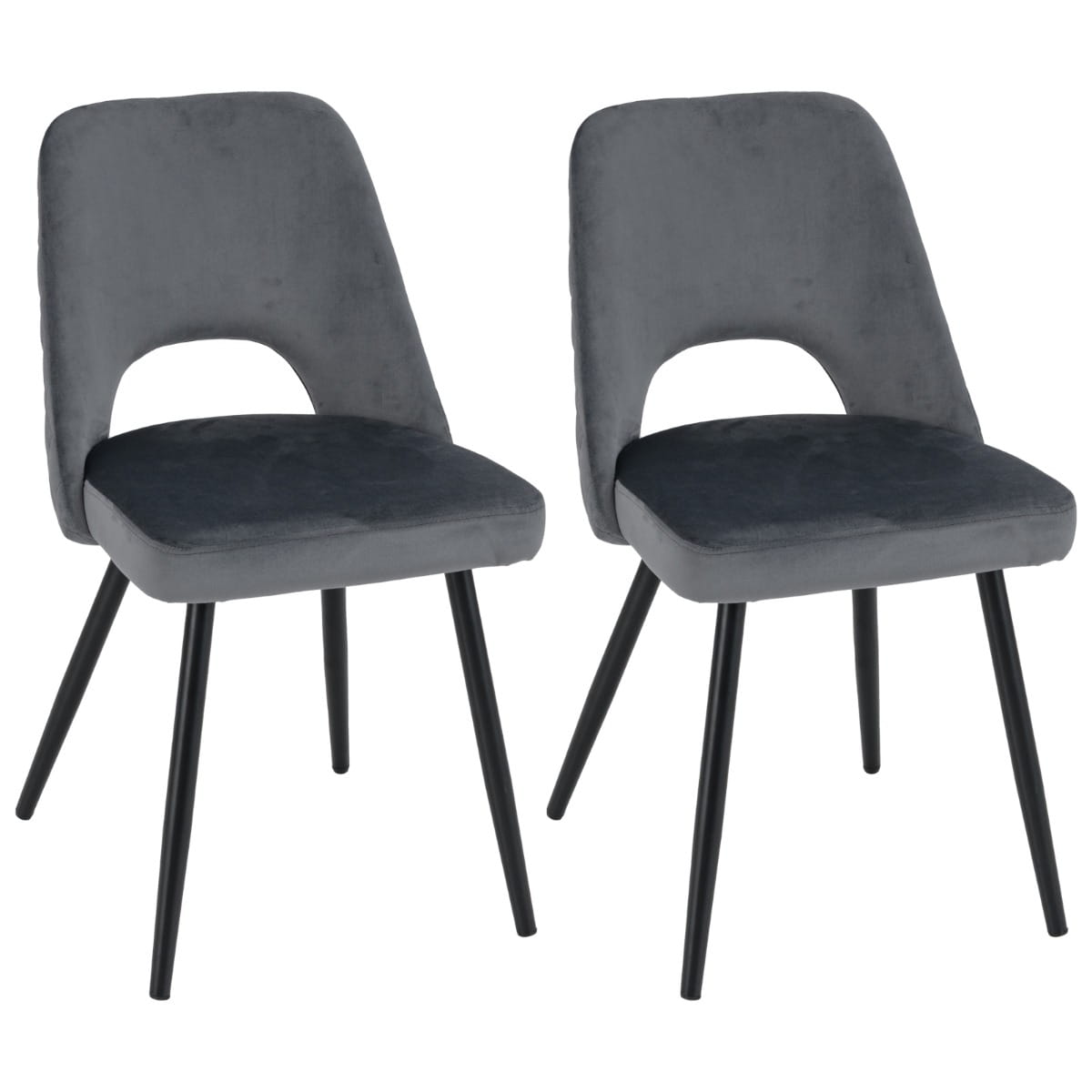 Zestaw 2 szt. tapicerowanych krzeseł do jadalni