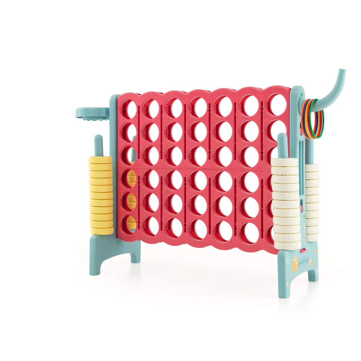 Gra logiczna 4 w rzędzie dla dzieci różowa