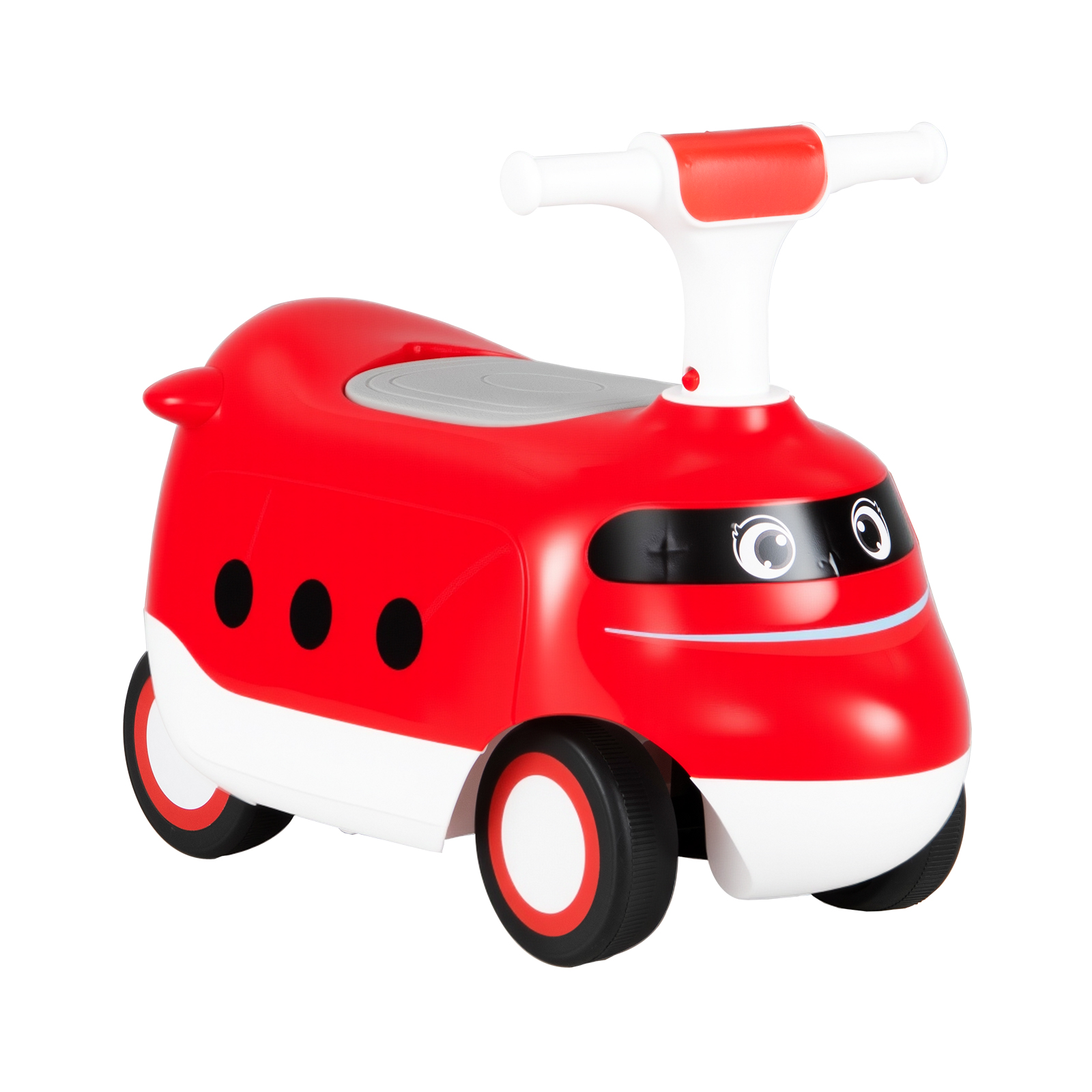 Zabawkowy samochód z klaksonem i schowkiem czerwony