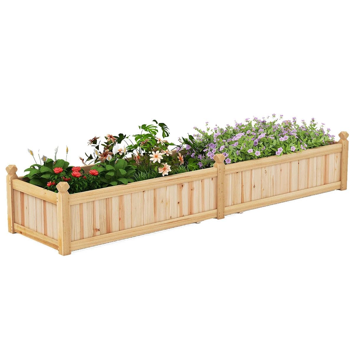 Drewniana skrzynia ogrodowa zielnik kwietnik