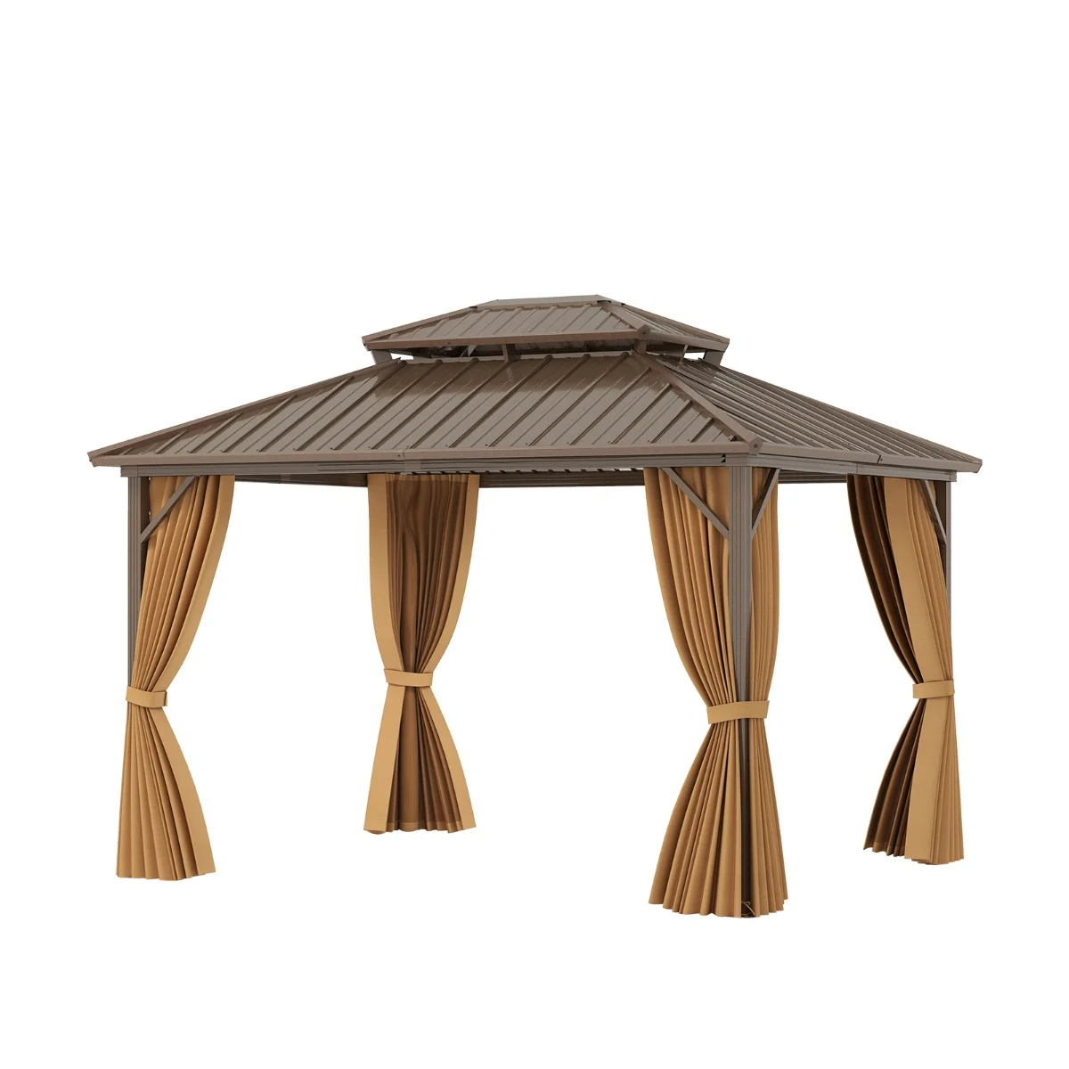 Altana ogrodowa pawilon z zasłonami