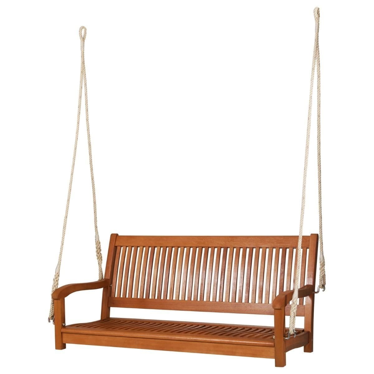 Dwuosobowa ławka wisząca bujana z linami 3m