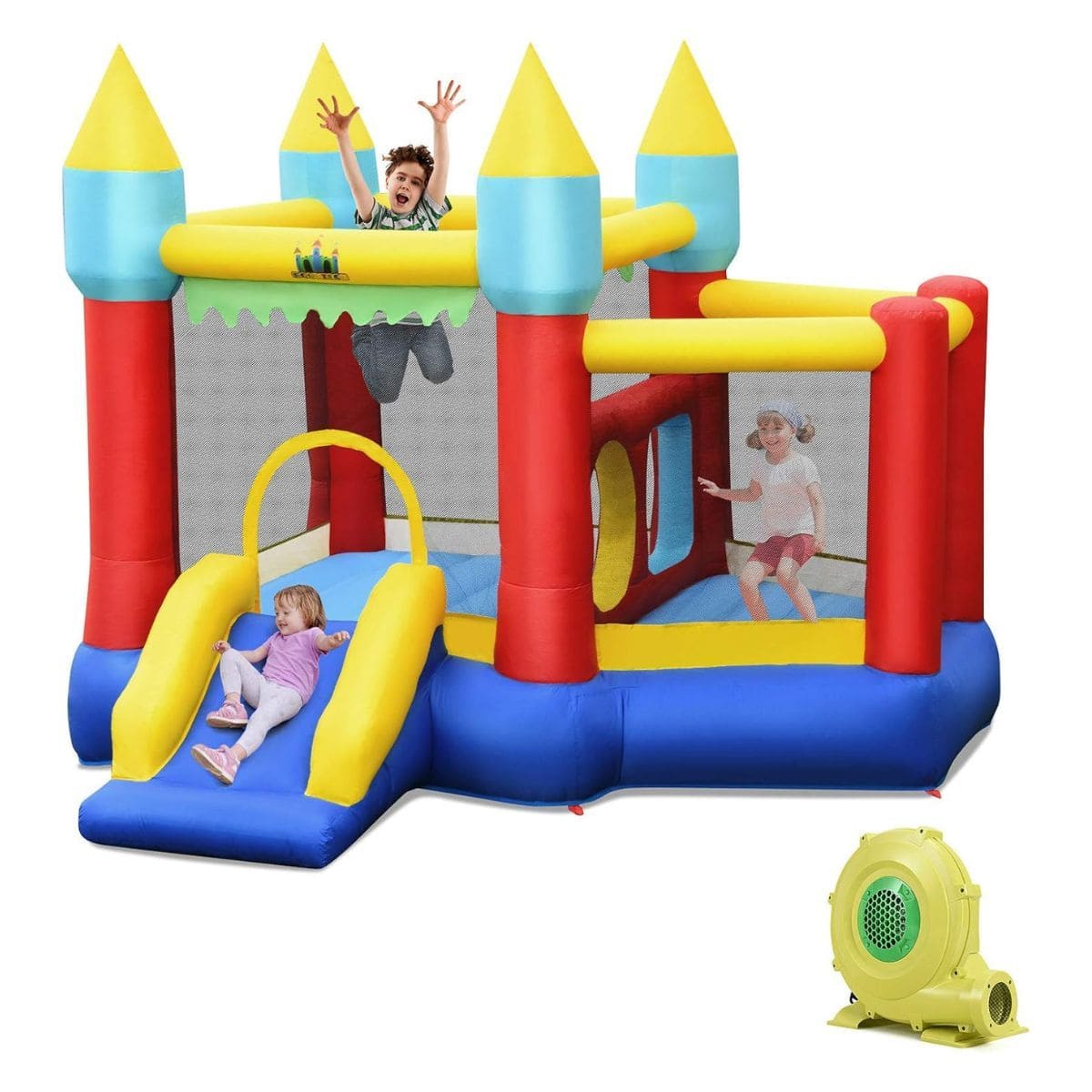 Dmuchany plac zabaw z dmuchawą 301 x 313 x 245 cm
