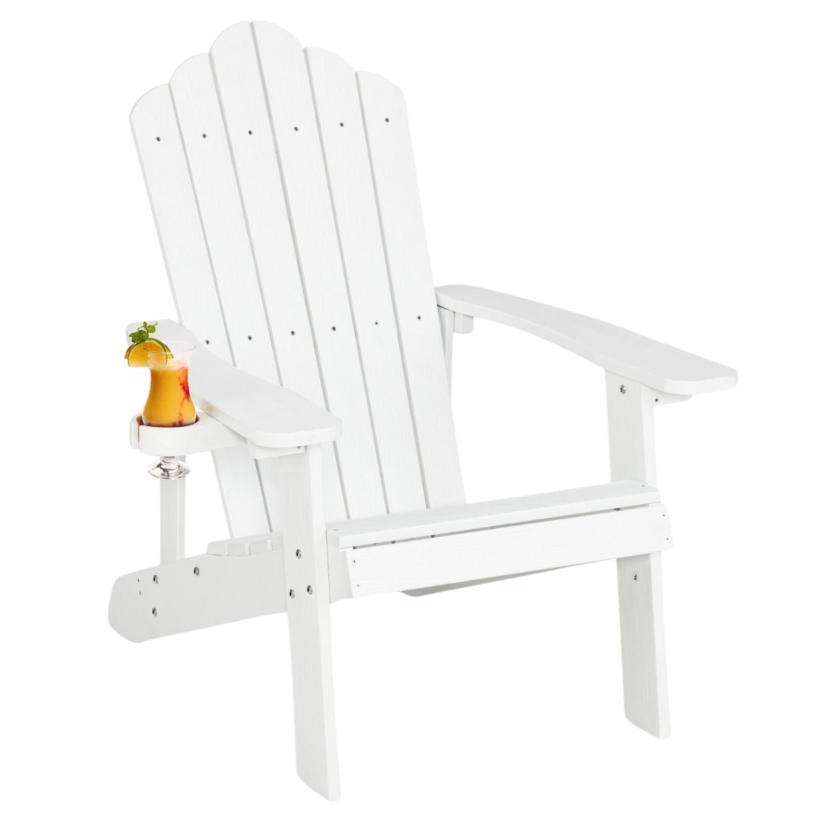 Fotel ogrodowy z uchwytem na kubek