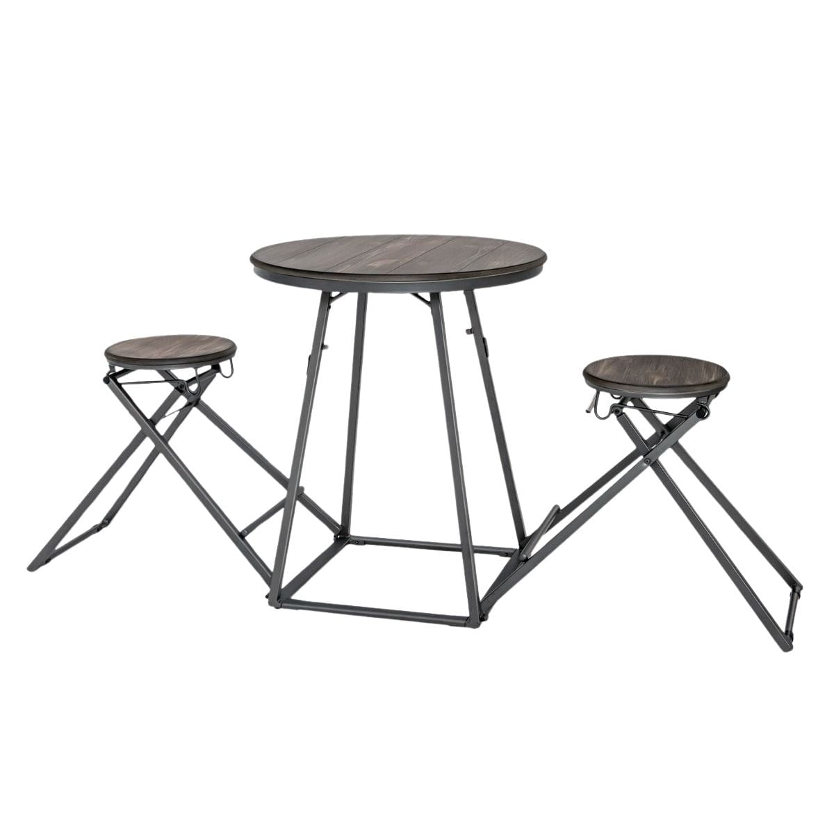 Składany zestaw stolik barowy z 2 taboretami