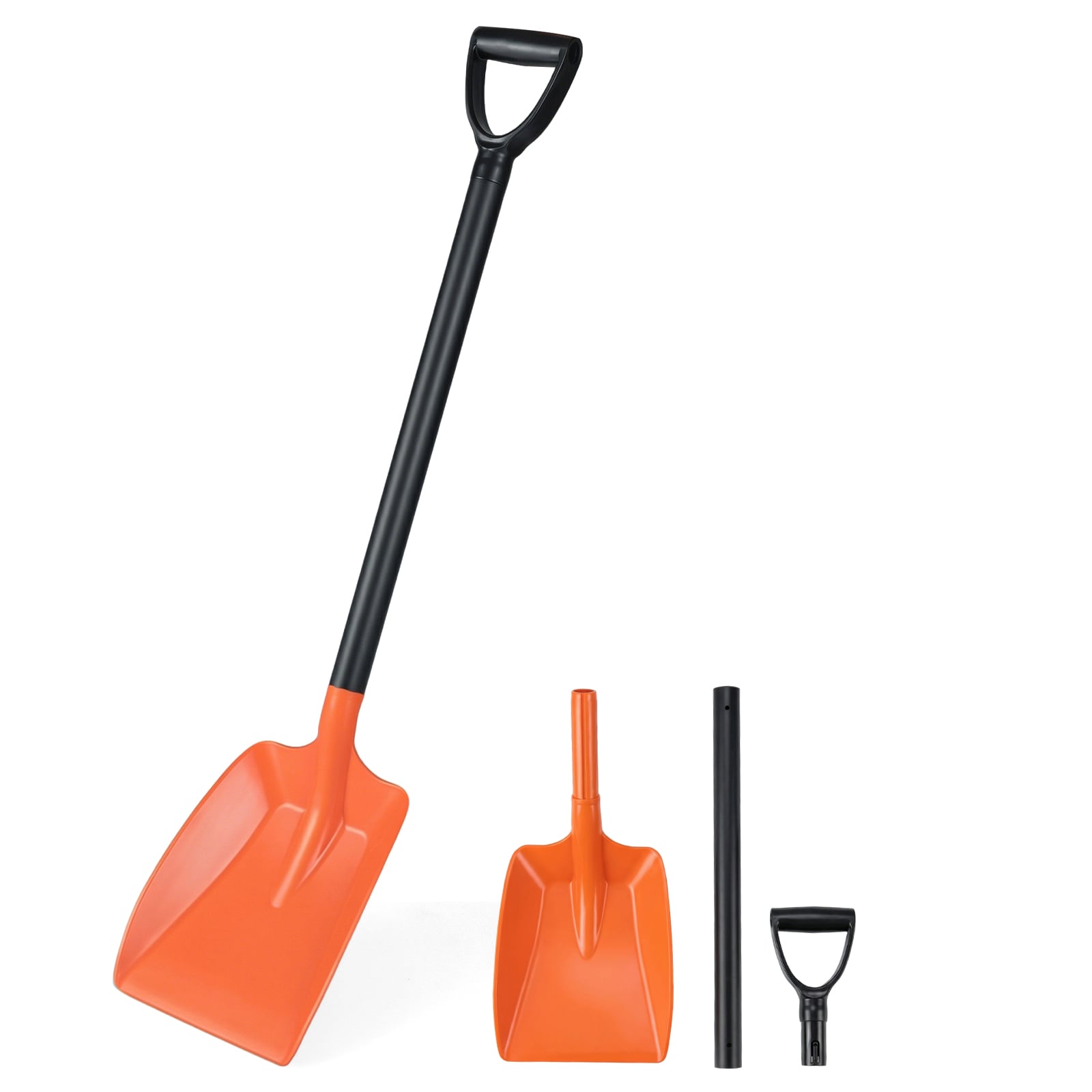 Łopata do śniegu pomarańczowa