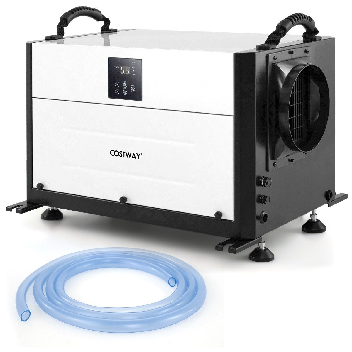 Osuszacz powietrza przemysłowy z 3 trybami pracy biały 73l/24h