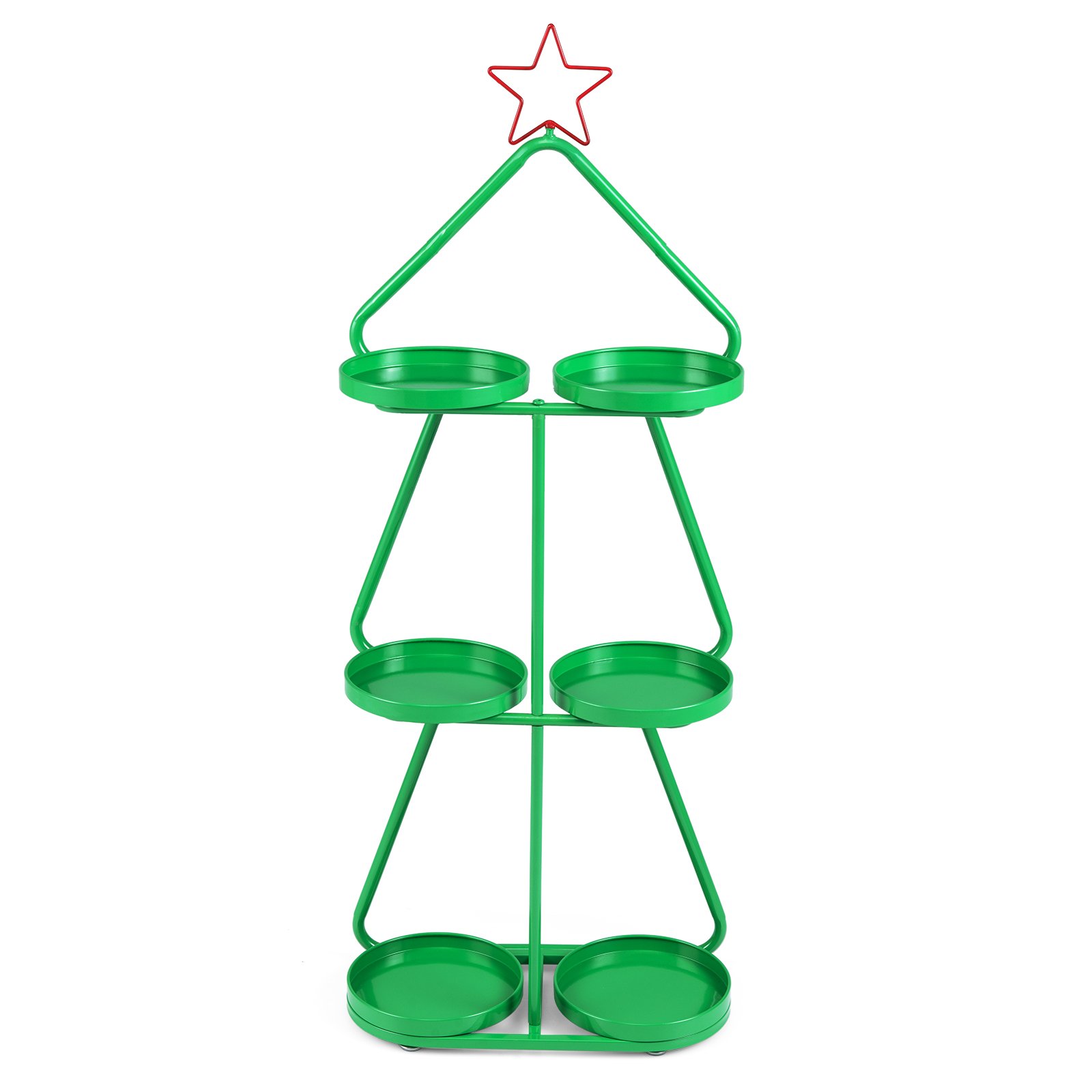 3-poziomowy metalowy stojak w kształcie choinki
