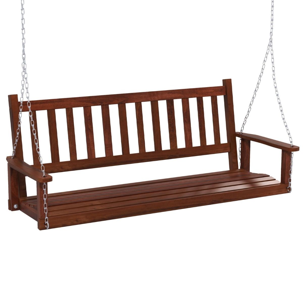 Drewniana huśtawka ogrodowa 168 x 65 x 63cm