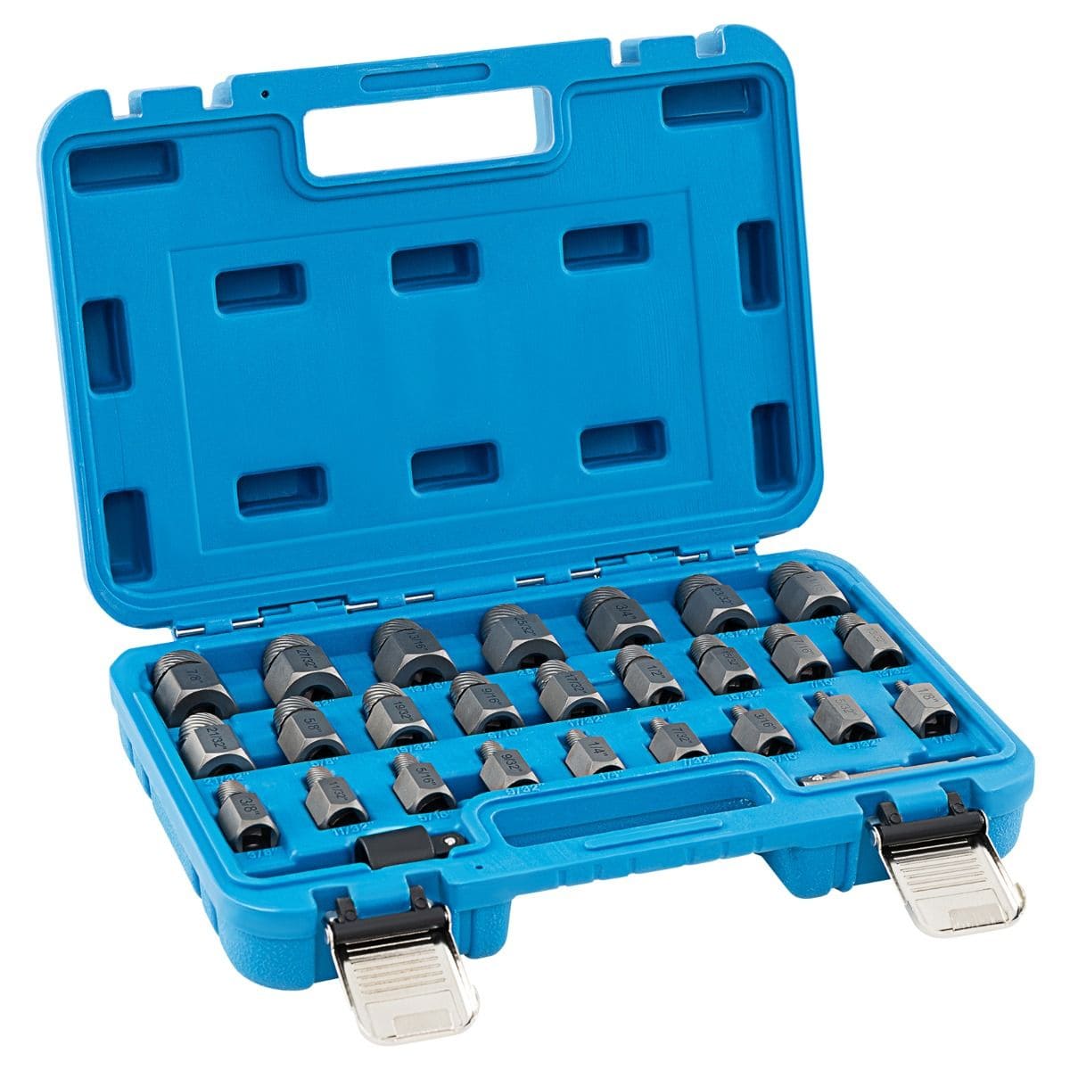 Zestaw wykrętaków do śrub niebieski