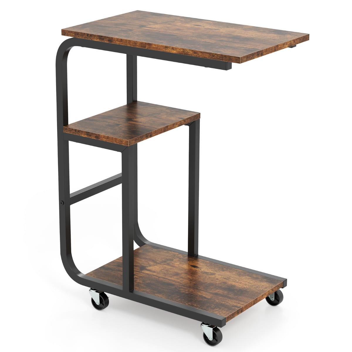 Stolik boczny nadstawka z otwartymi półkami