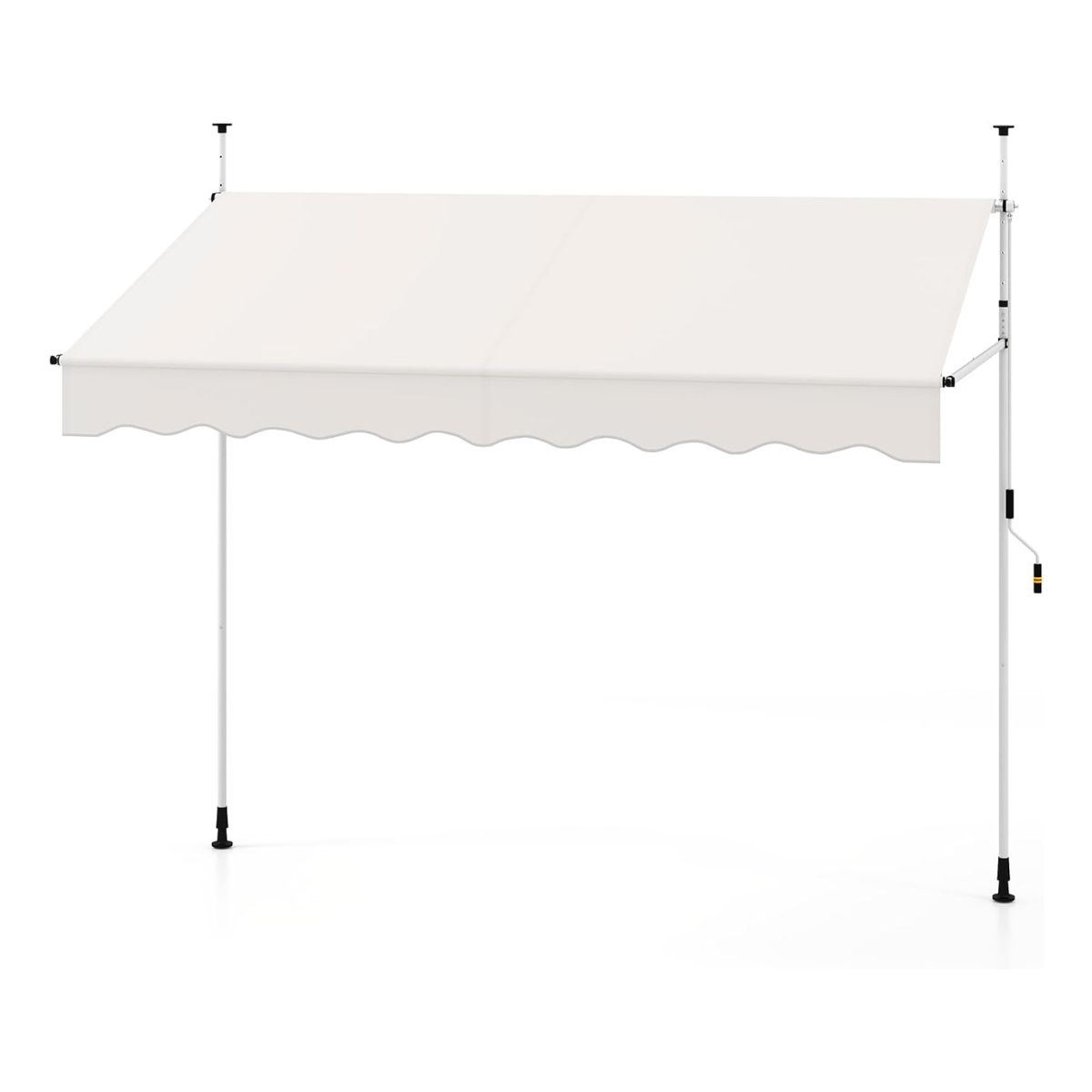 Markiza balkonowa 250 cm z ręczną korbą