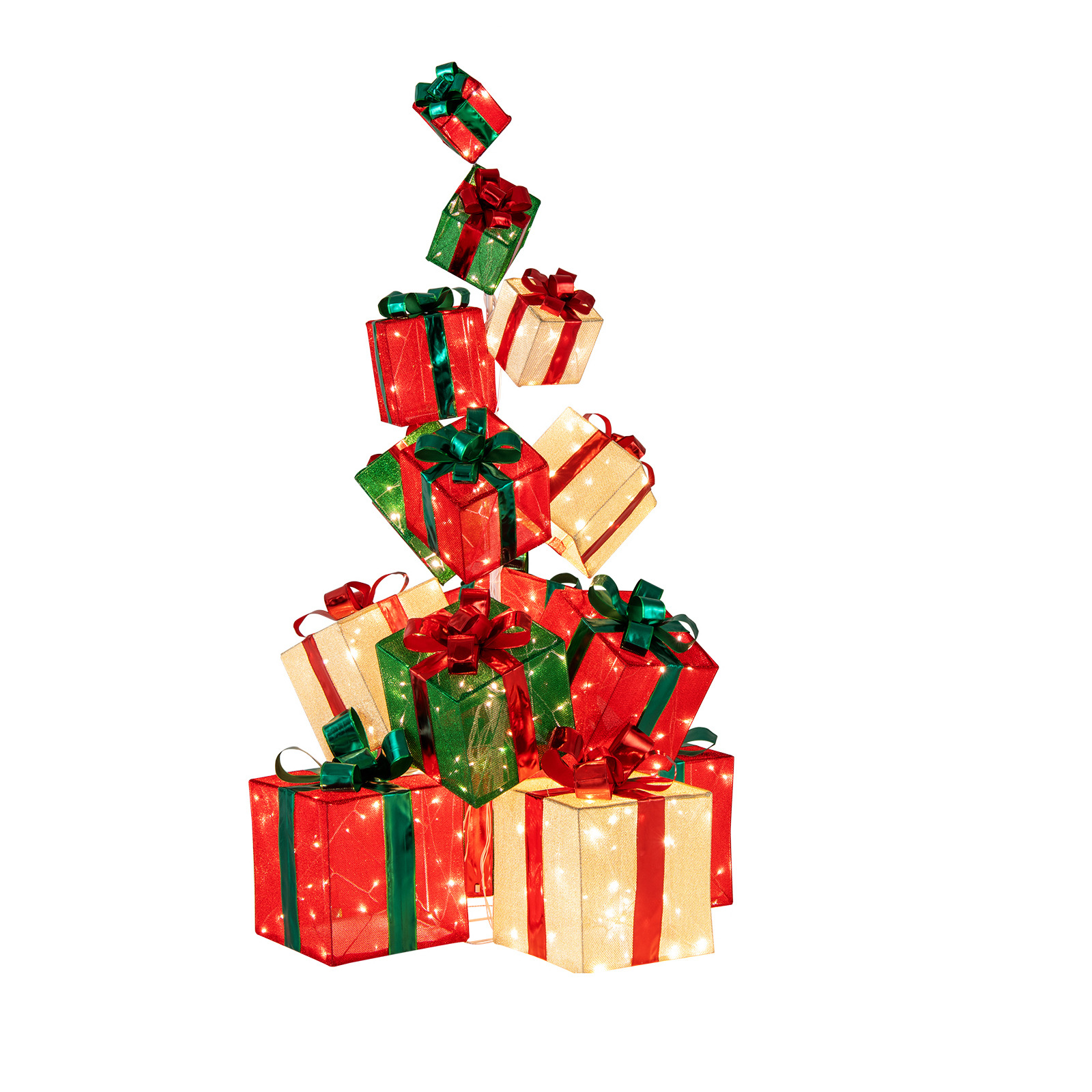 Dekoracje świąteczne LED Wieża z prezentów