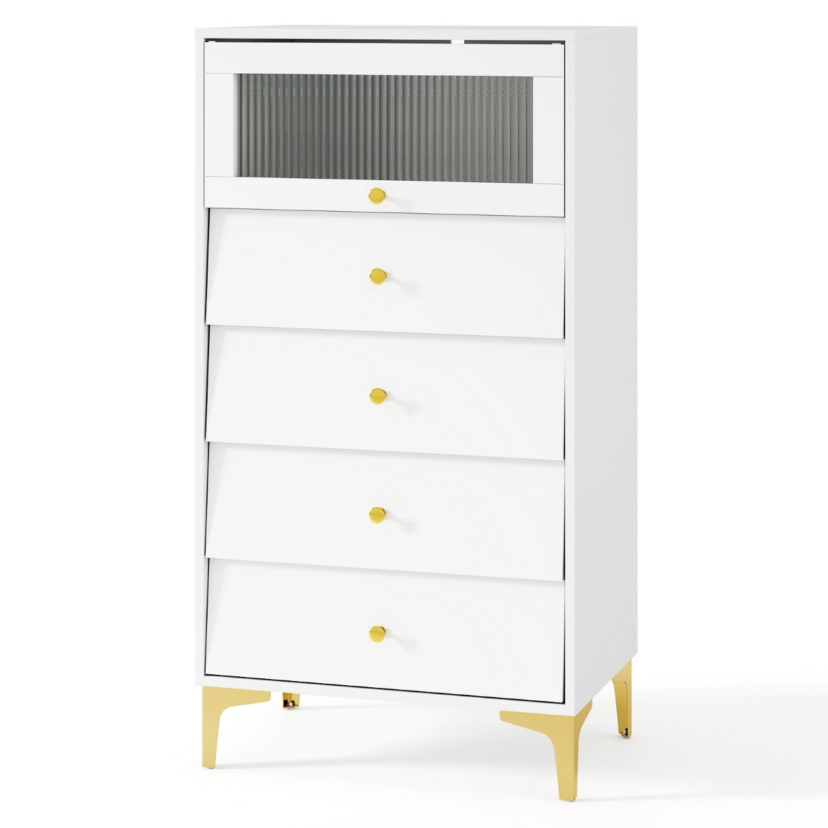 Komoda z 4 szufladami biała