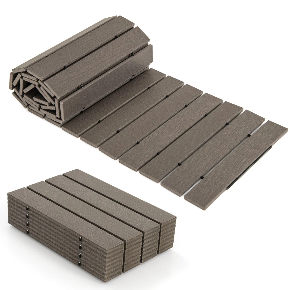 Rozwijana ścieżka do ogrodu z HDPE szara