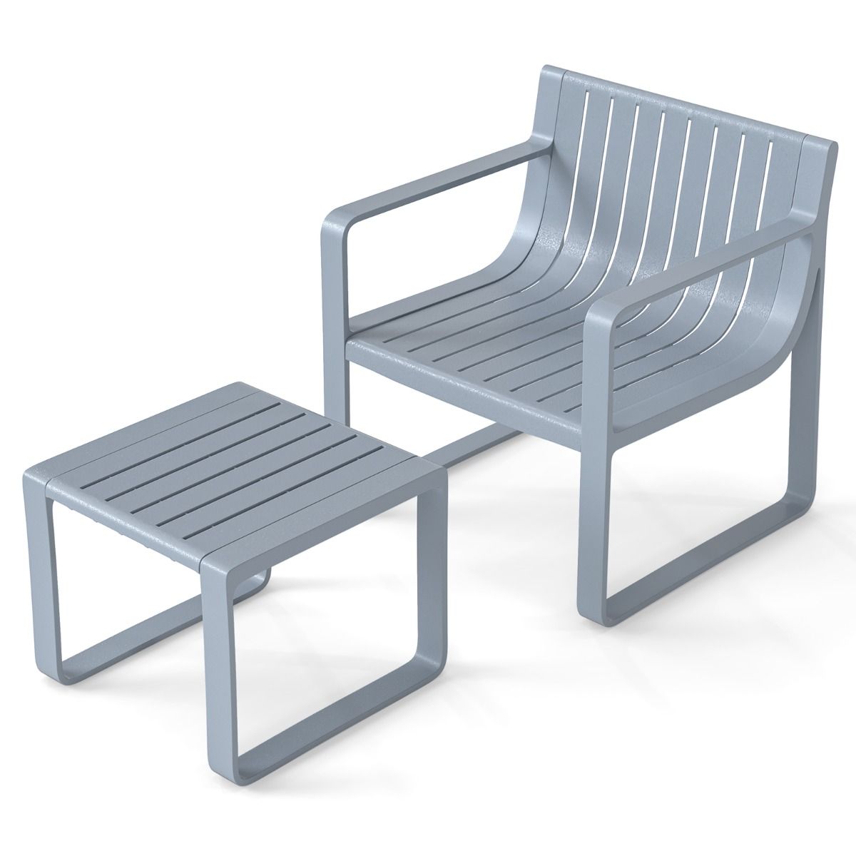 Fotel ogrodowy ze stolikiem