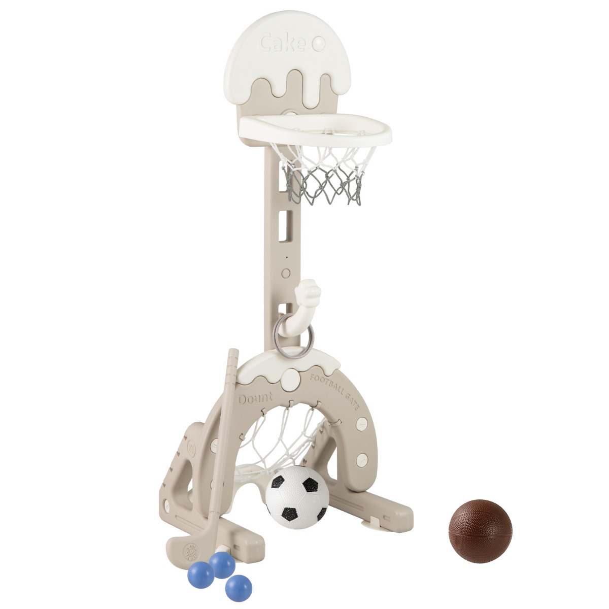 Centrum aktywności dla dzieci 4 w 1 z regulacją wysokości