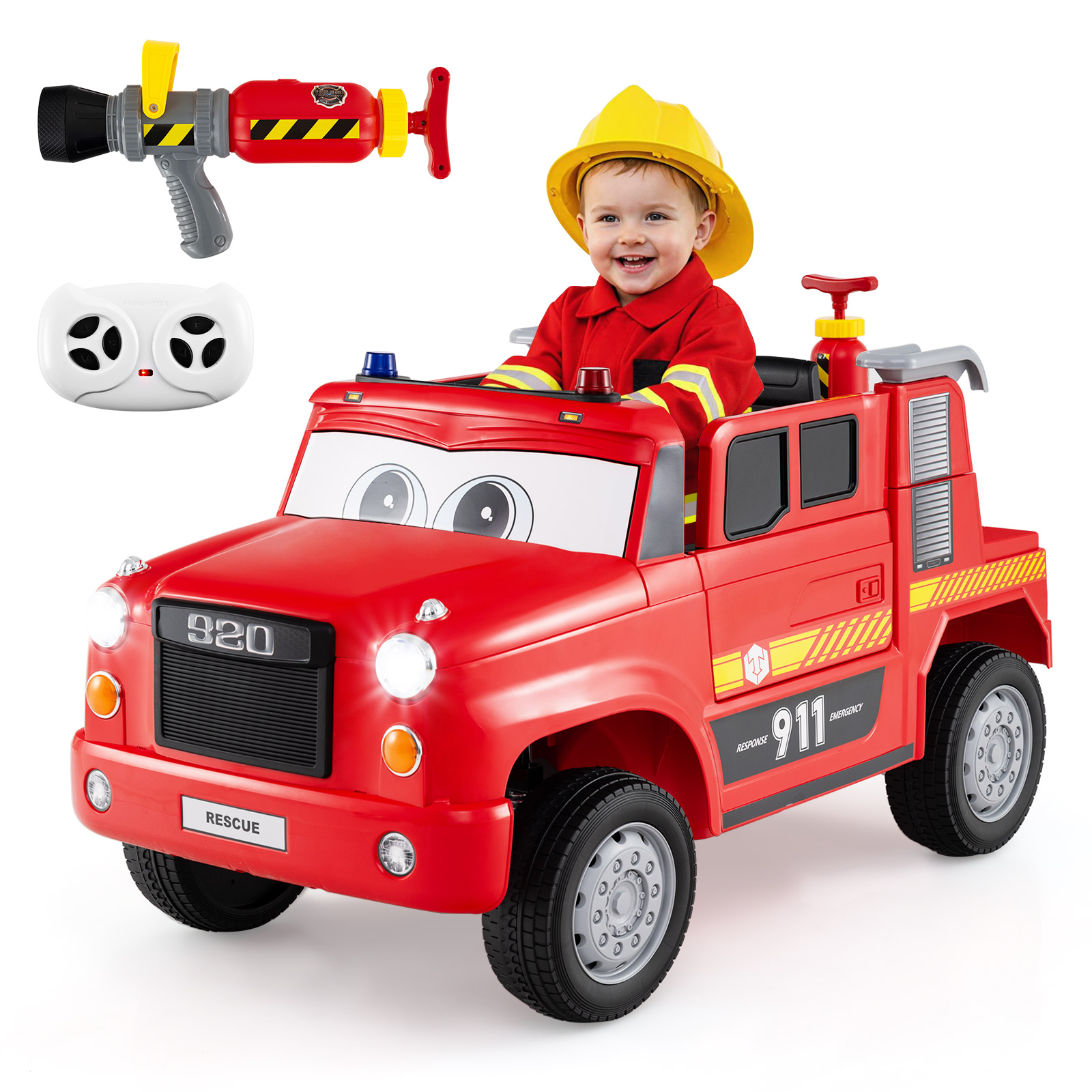 Wóz strażacki dla dzieci na akumulator