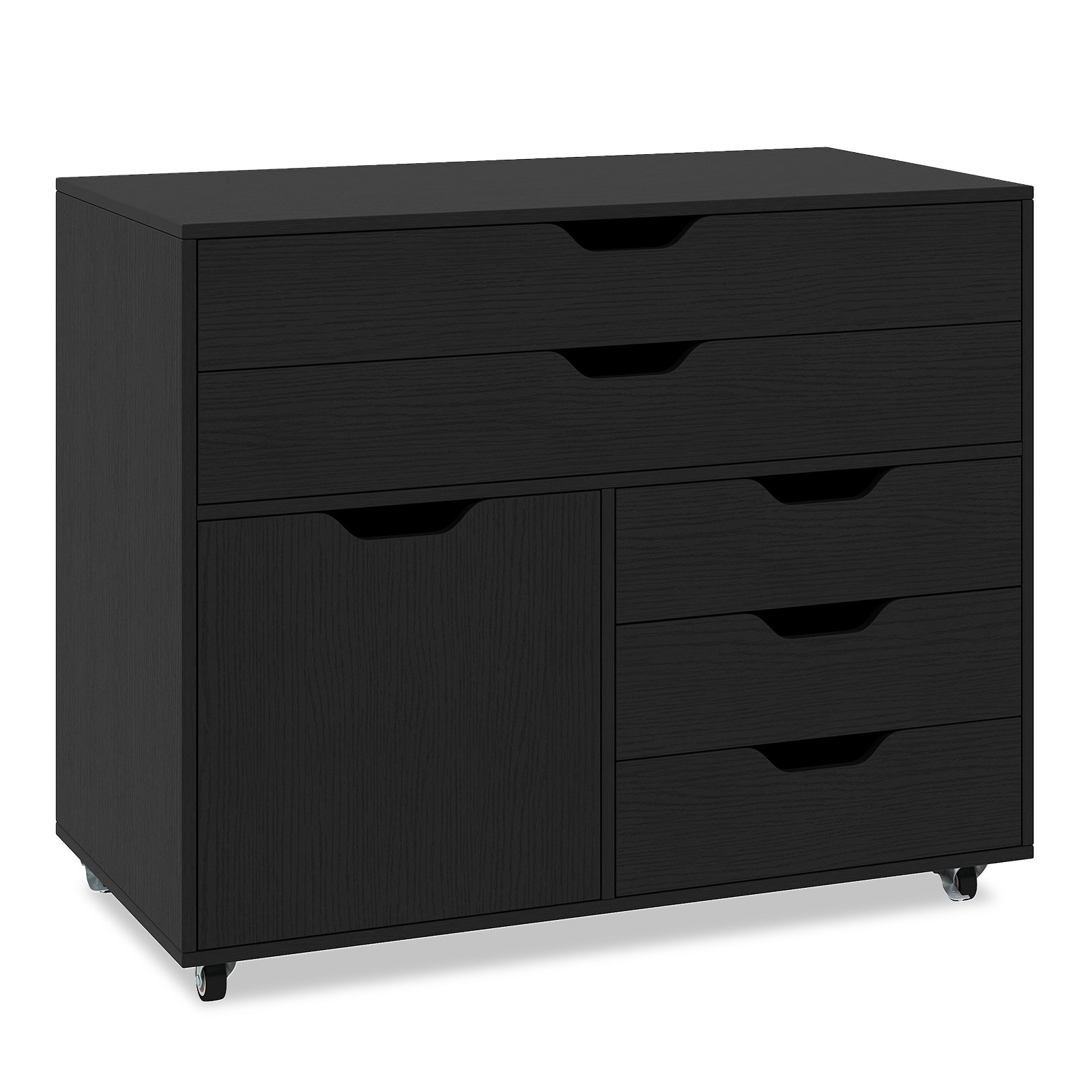 Mobilna szafka biurowa na dokumenty czarna