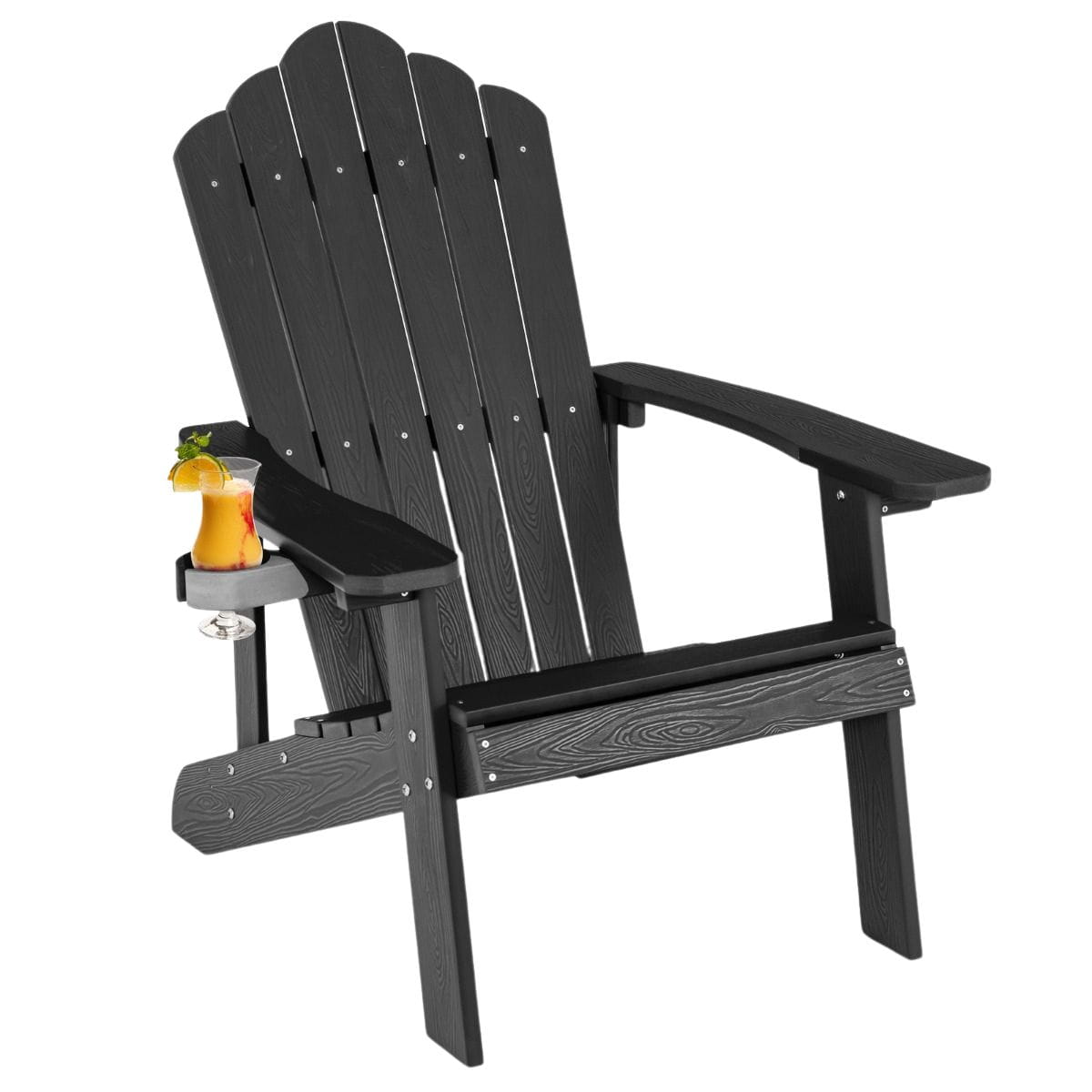 Fotel ogrodowy z uchwytem na kubek