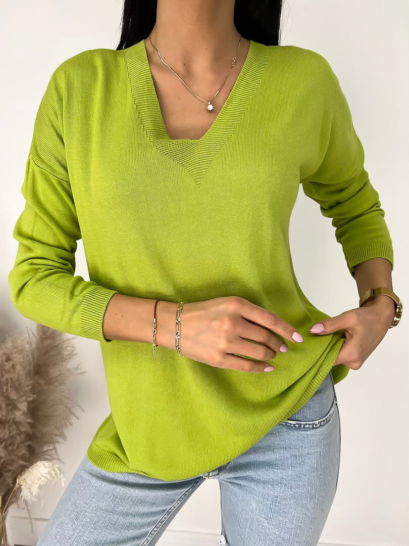 Jasnozielony Sweterek 9459-03-A