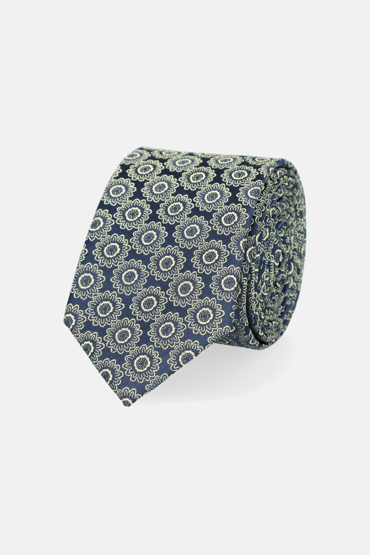 Krawat Granatowy Wzór