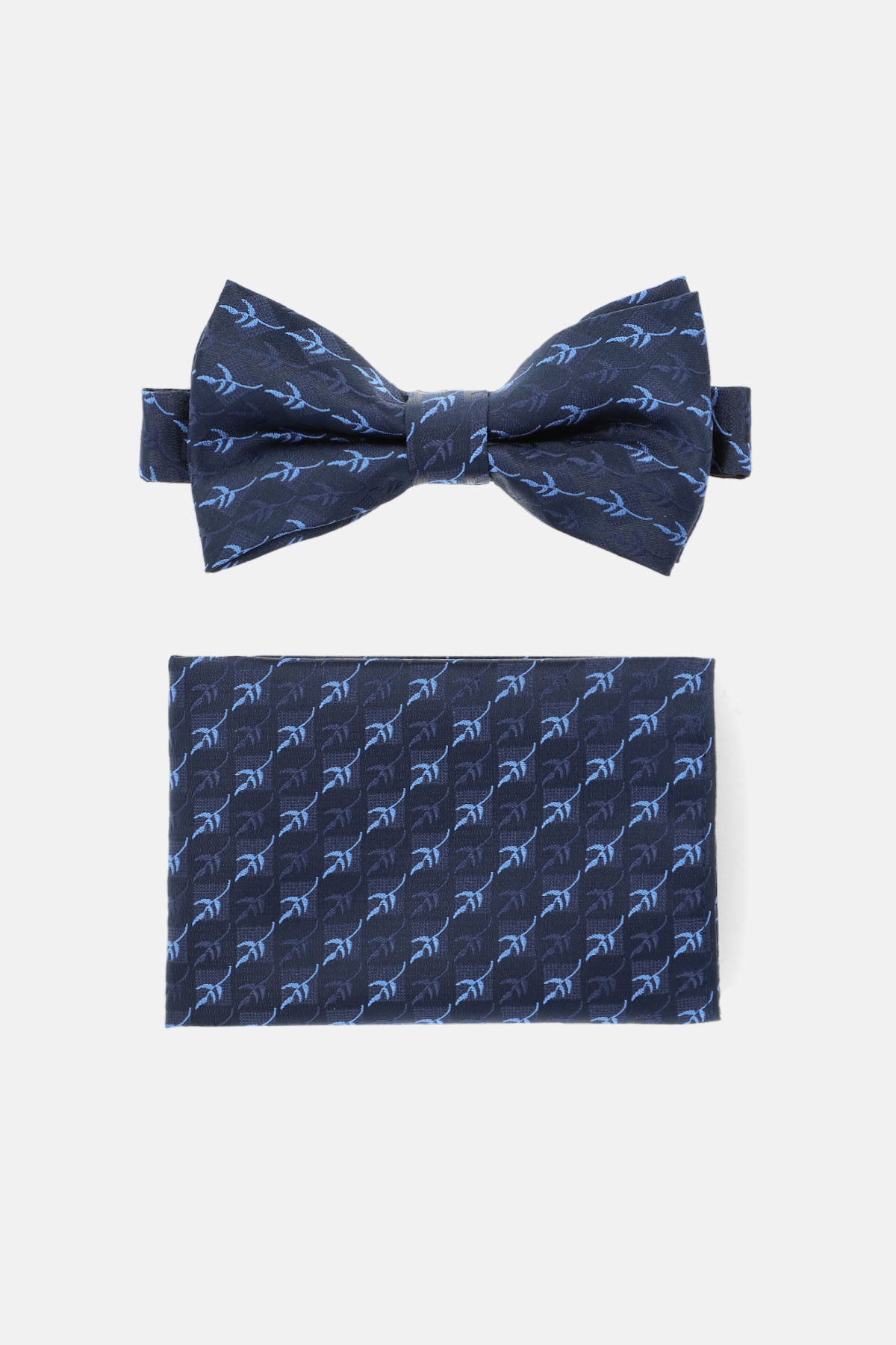 Mucha Granatowa Wzór Plus Poszetka