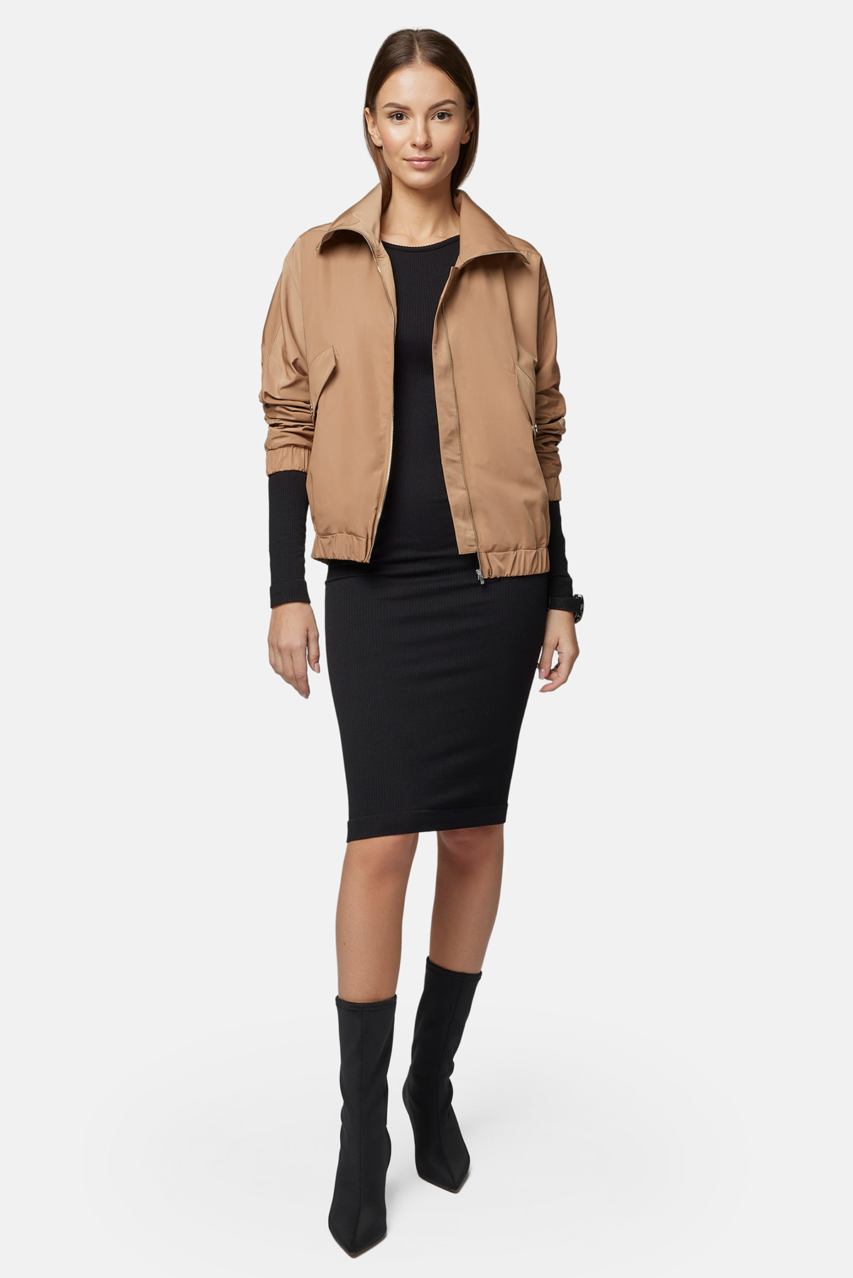 Kurtka Przejściowa Jasnobrązowa Camel Kaila