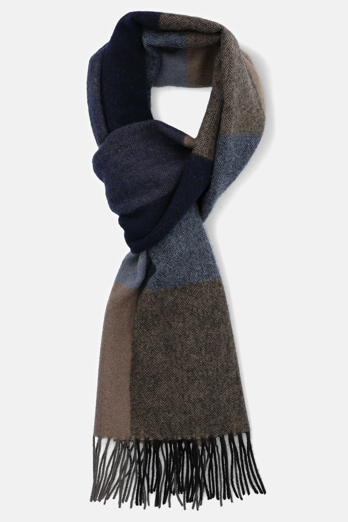 Szal Wełniany Mixkolor w Kratę