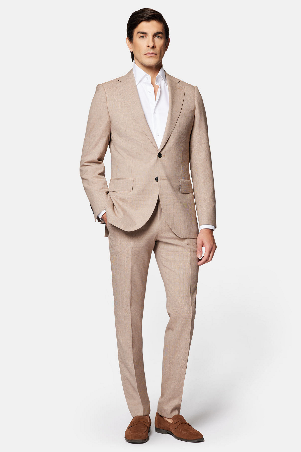 Garnitur Beżowy z Wełną i Lnem Columbus