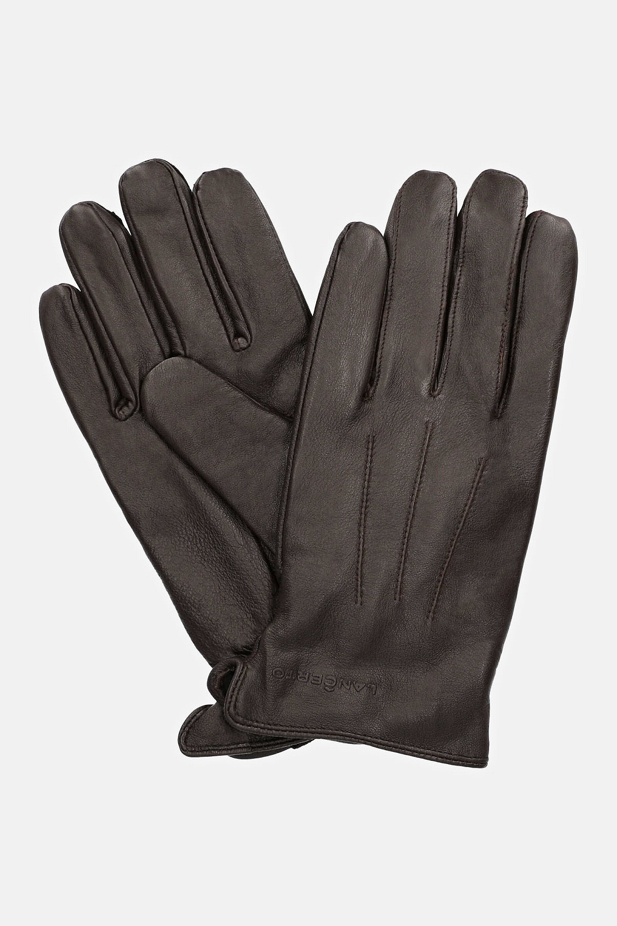 Rękawiczki Brązowe Skórzane Touch 2