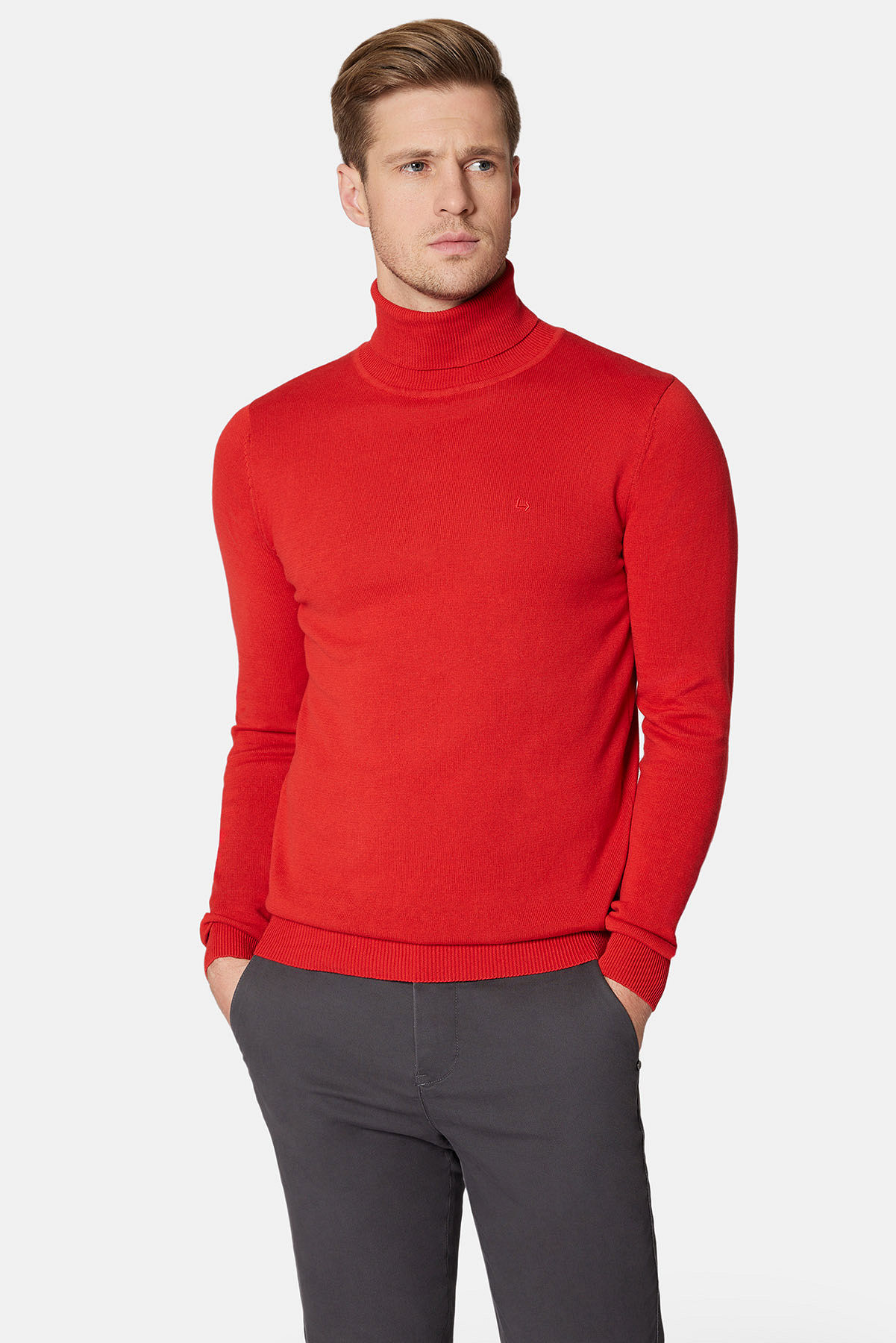 Golf Czerwony z Bawełną Jeremiah