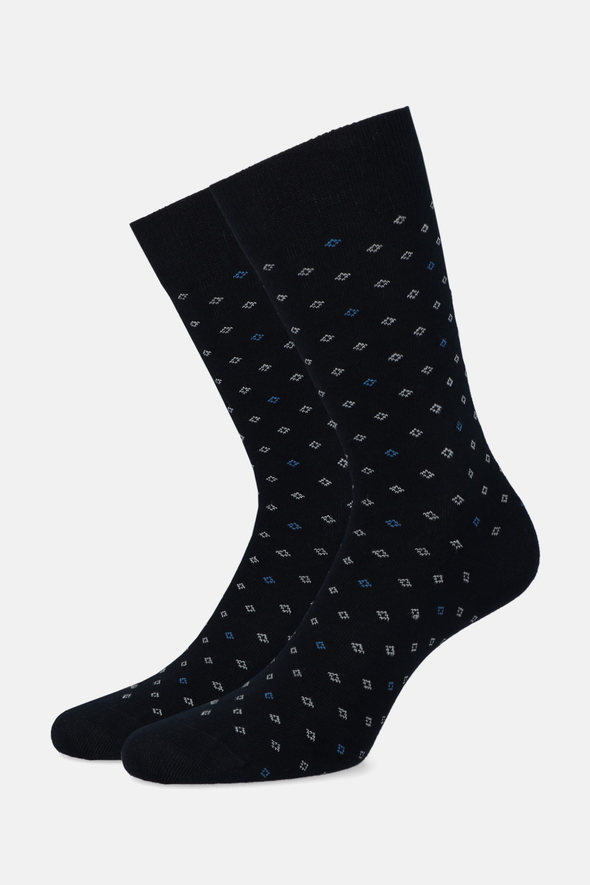 Skarpety Granatowe Mikrowzór