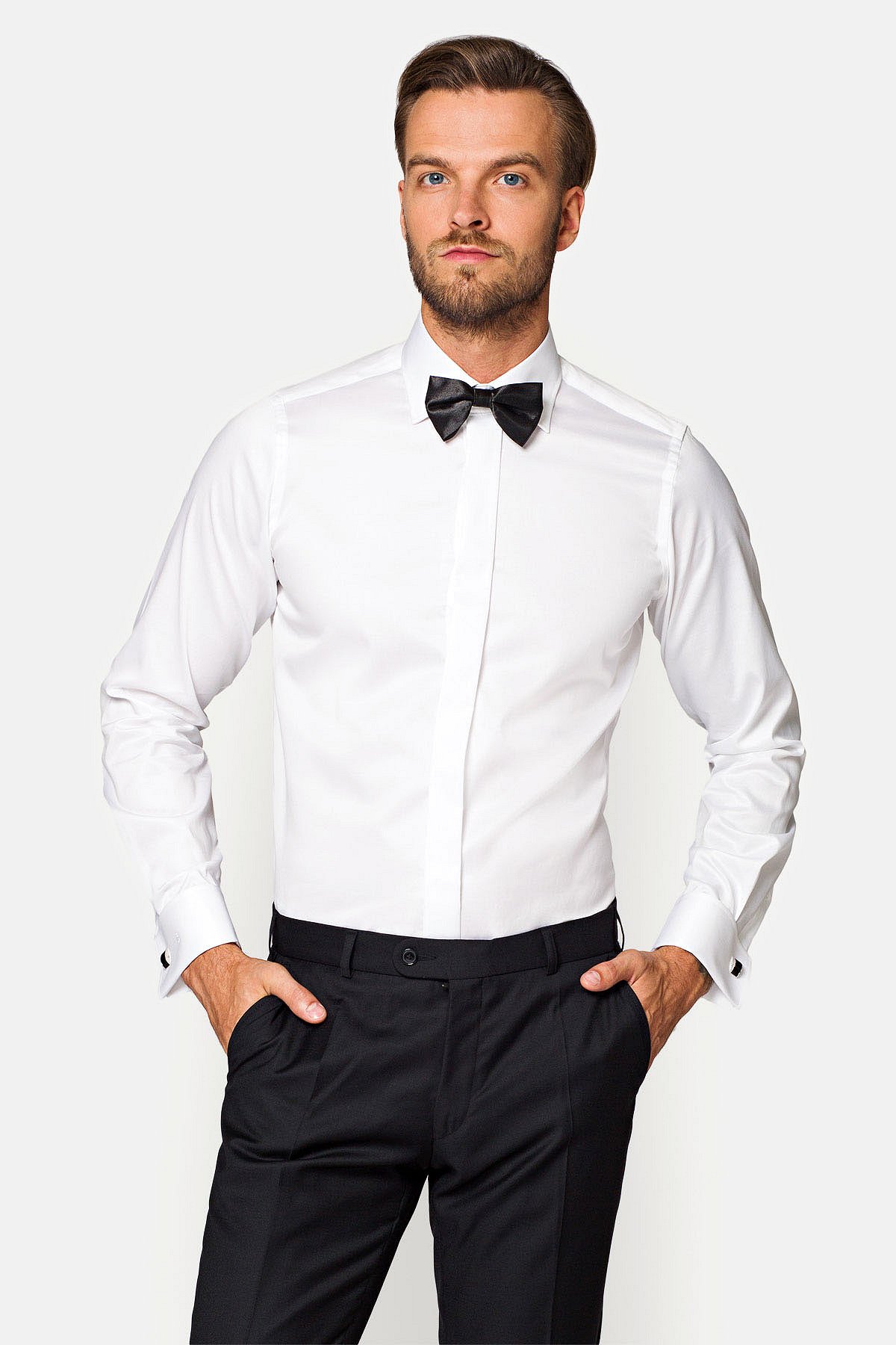 Koszula Biała Bawełniana Vera Slim