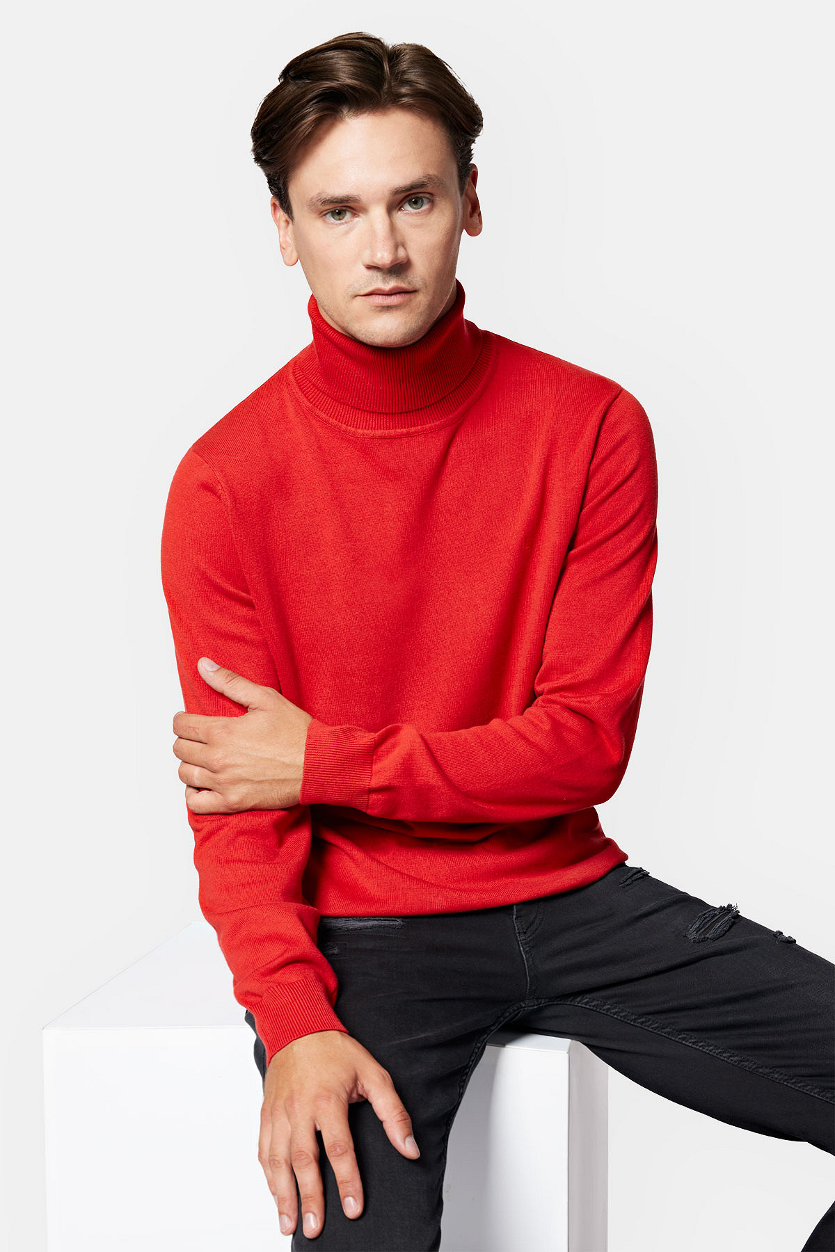 Golf Czerwony z Bawełną Slink