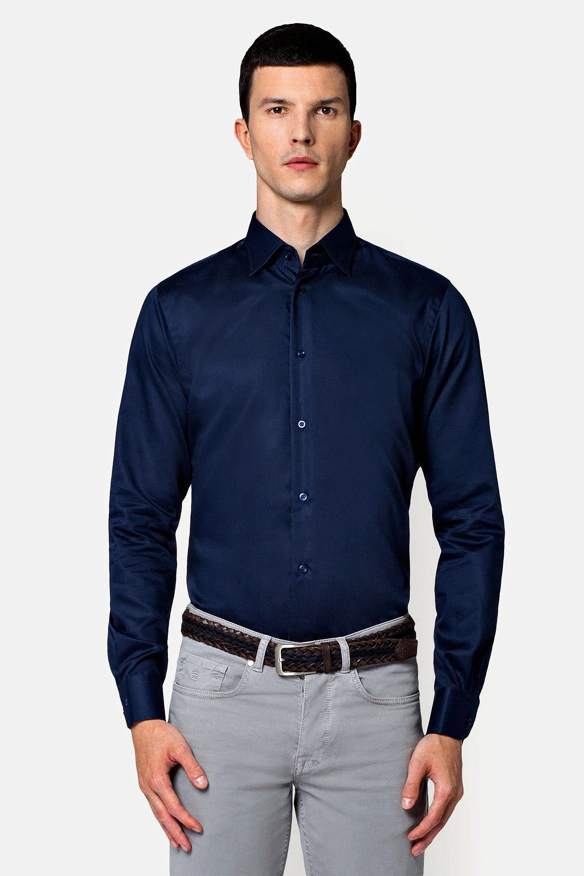 Koszula Granatowa Bawełniana Costa 2