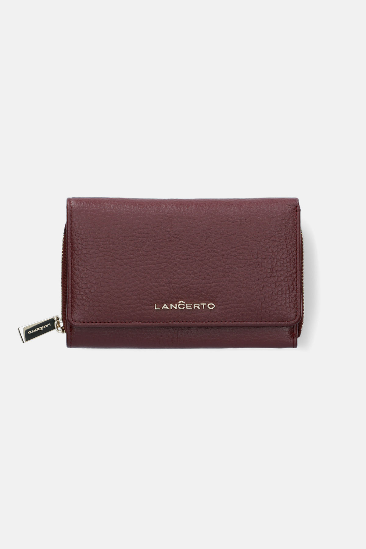 Portfel Damski Duży Prostokątny Burgundowy