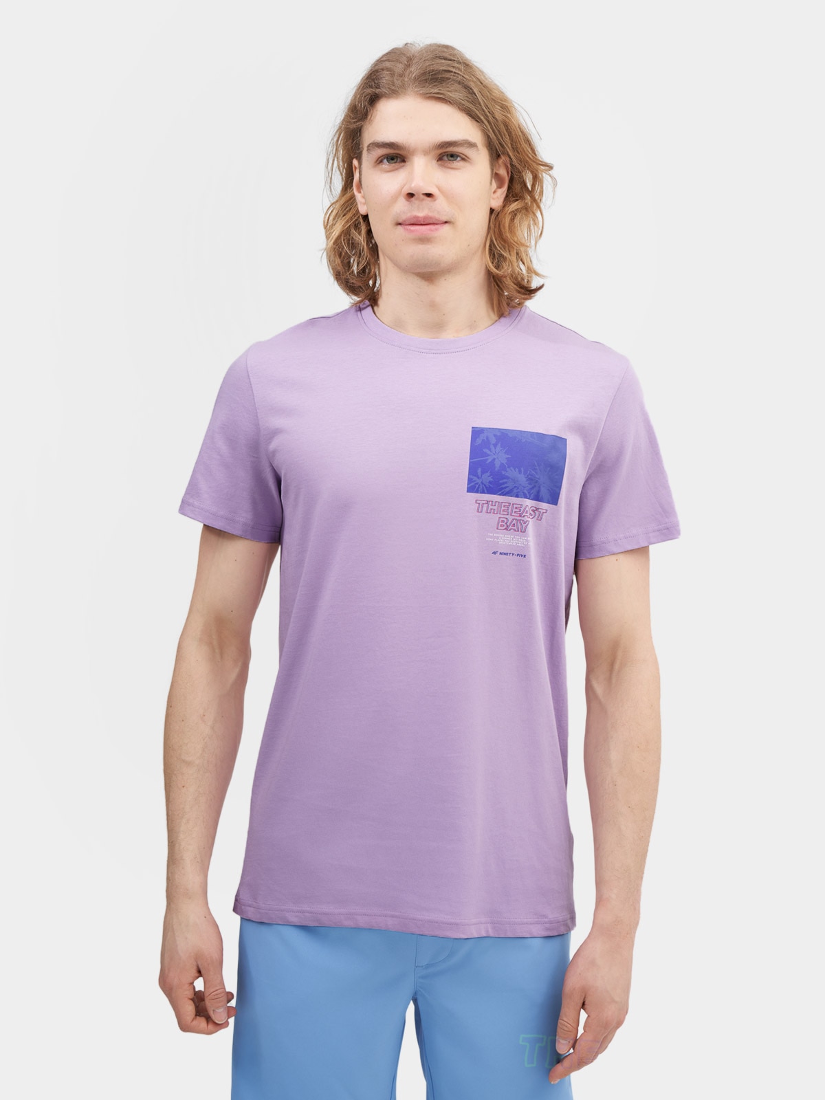 T-shirt regular z nadrukiem męski