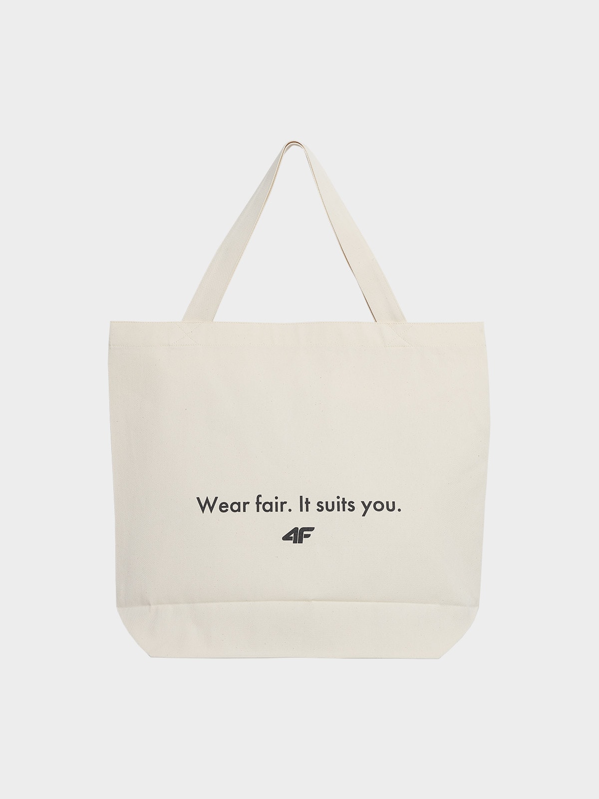 Torba tote bag bawełniana na ramię (27 L) - kremowa