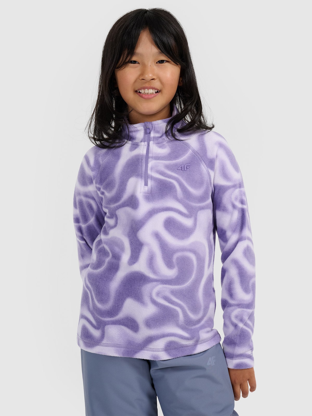 4F Bielizna termiczna polarowa (góra) dziewczęca - fioletowa 122/128 (6-8 lat)