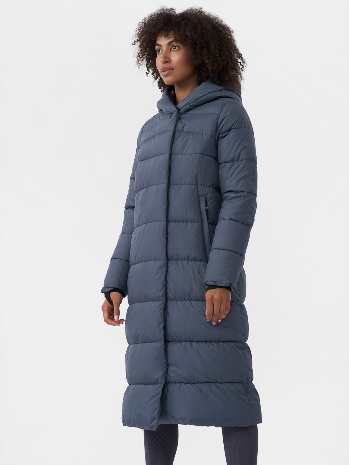 Płaszcz puchowy z wypełnieniem syntetycznym damski