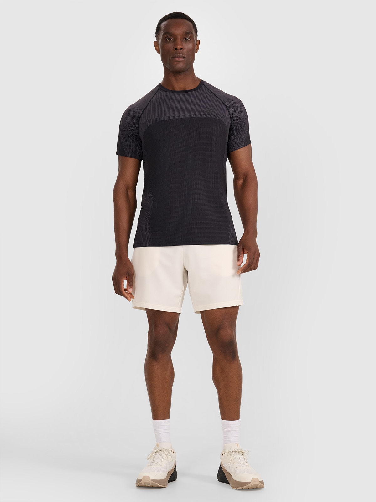 4F Spodenki treningowe szybkoschnące męskie - białe M