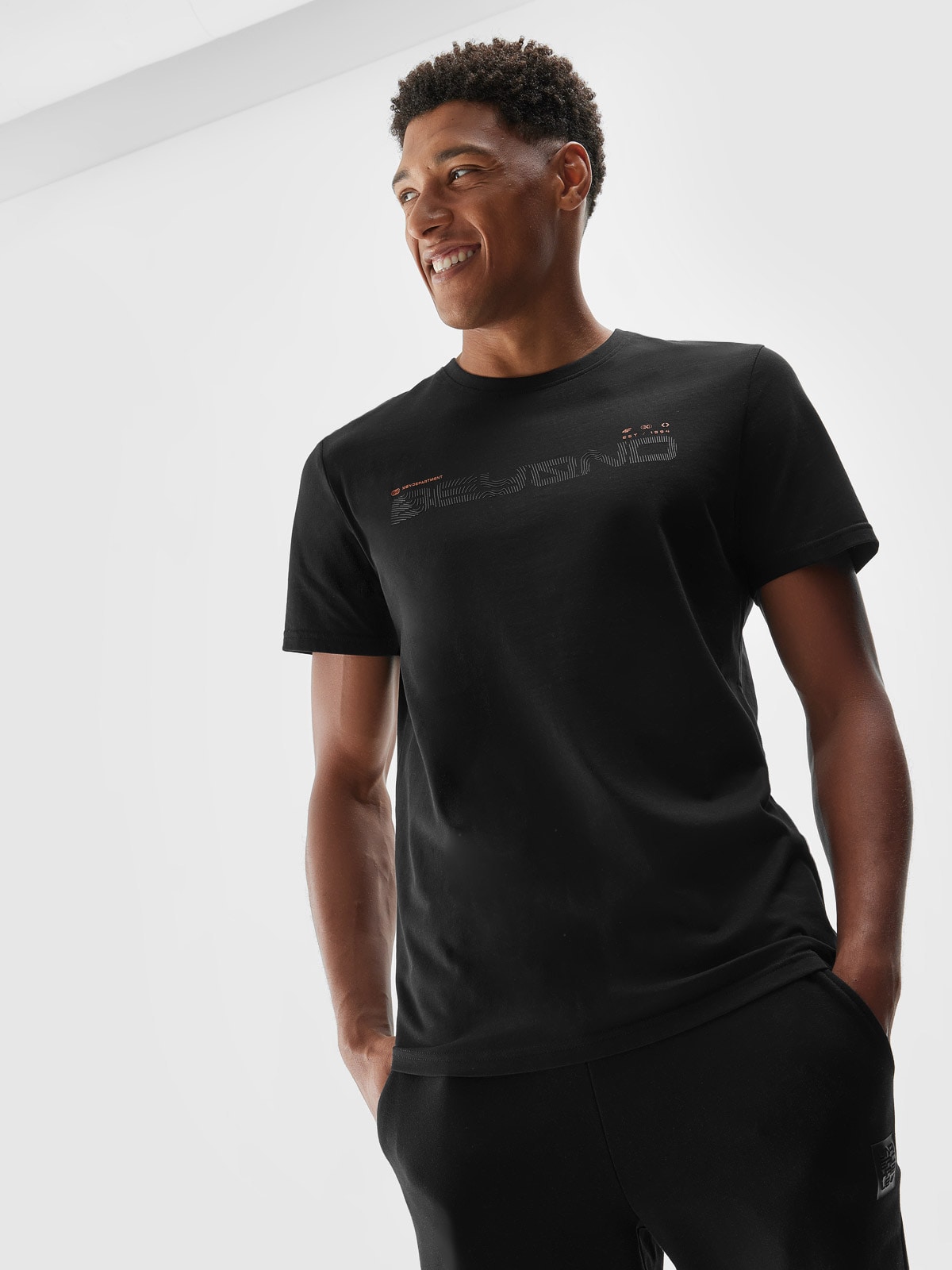 T-shirt regular z bawełny organicznej męski