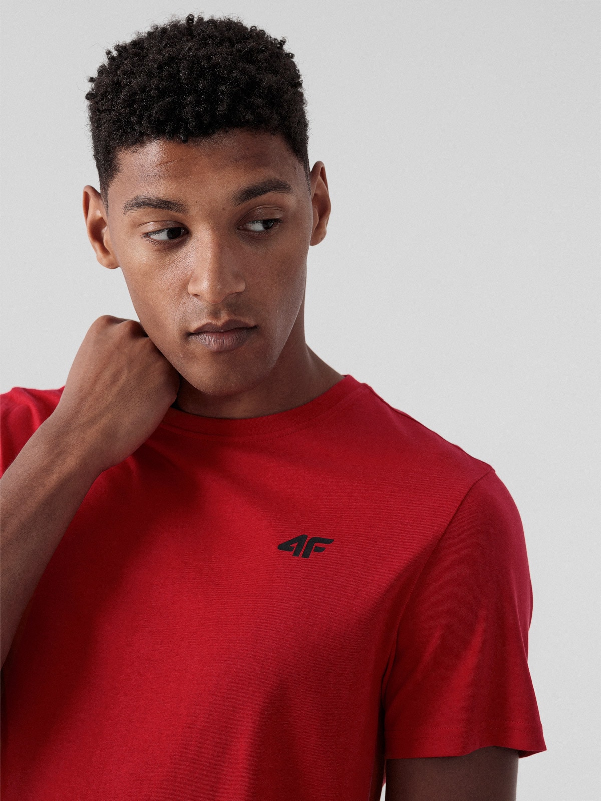 T-shirt regular gładki męski